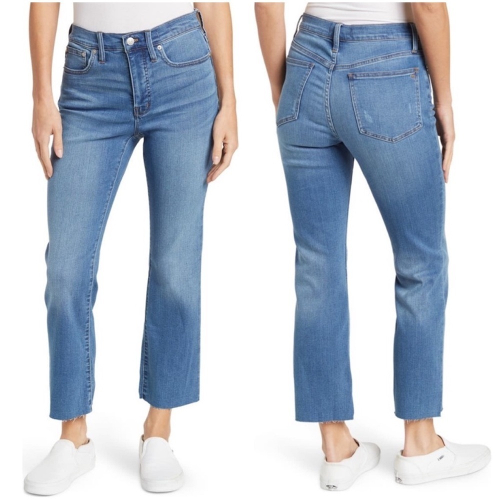 Madewell Cali Demi-Boot Jeans Bonair Wash Size 33